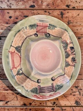 Michal Sparks Hand-Painted farmhouse Ceramic tray Tacos,chip & dip cottage core